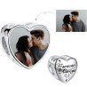 Charm Forever and Always plata con foto personalizado