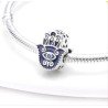 Mano Hamsa protectora mal de ojo plata charms